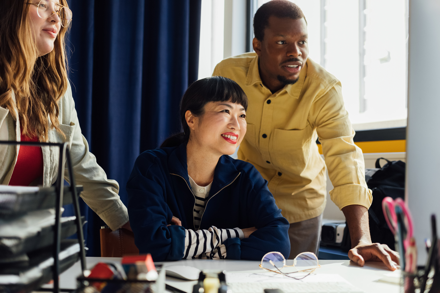 people sitting on the table